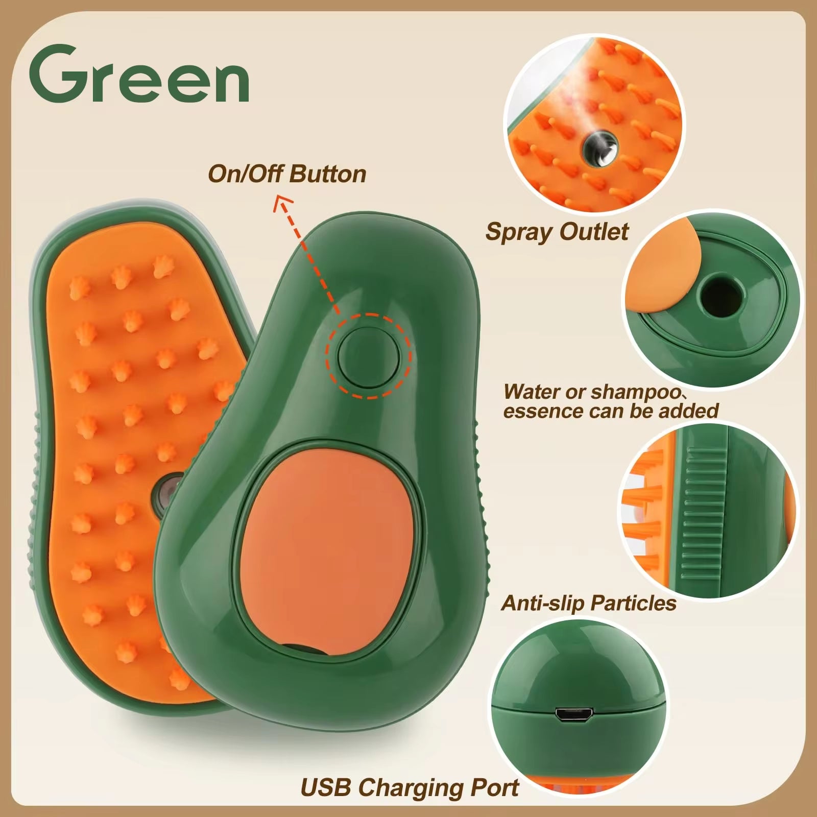 AquaMassage Pet Brush